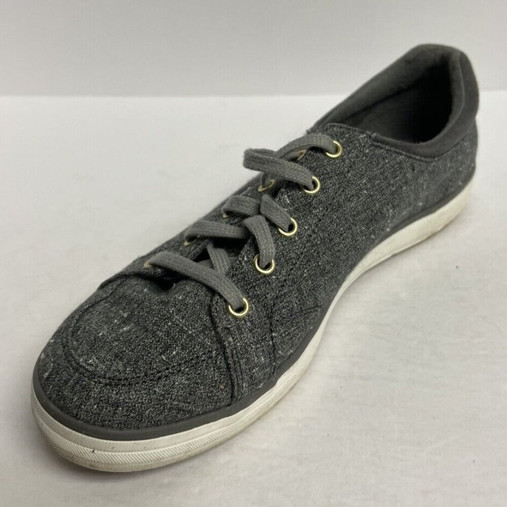 Keds Women's Center II Slub Sneakers Charcoal, Size 8.5 M